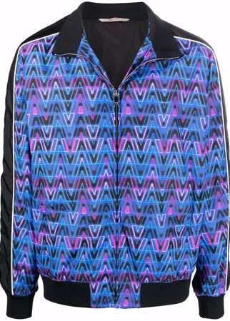 Valentino спортивная куртка с принтом V Neon Optical