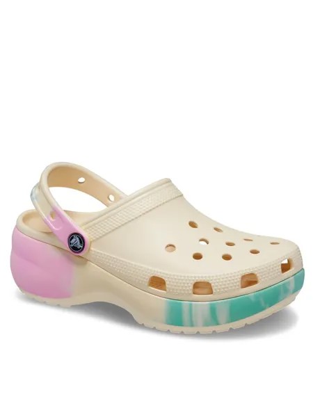 Шлепанцы женские Crocs Classic Platform Ombre Clog W 208278 разноцветные 38-39 EU