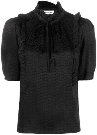 Zadig&Voltaire блузка с монограммой