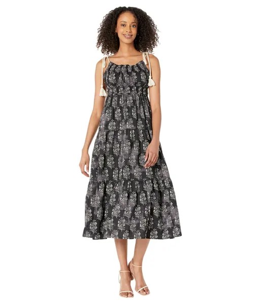 Платье MOON RIVER, Printed Woven Dress with Strap Tie Detail