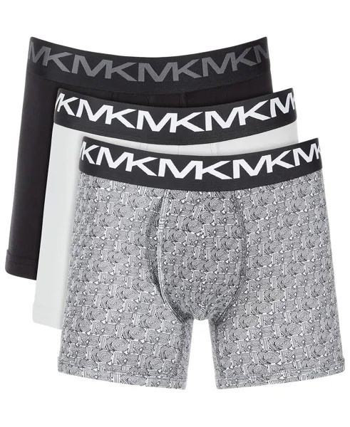 Мужские модные хлопковые трусы-боксеры из хлопка, упаковка из 3 шт. Michael Kors