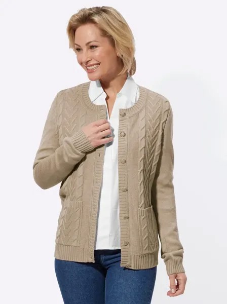 Классический кардиган Basics Classic Basics, бежевый