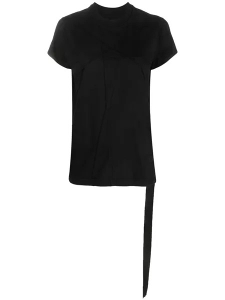 Rick Owens DRKSHDW футболка с декоративной строчкой, черный