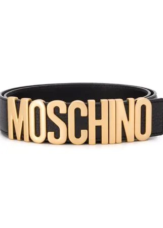 Moschino ремень с логотипом на пряжке