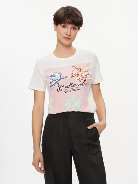 Футболка стандартного кроя Weekend Max Mara, белый