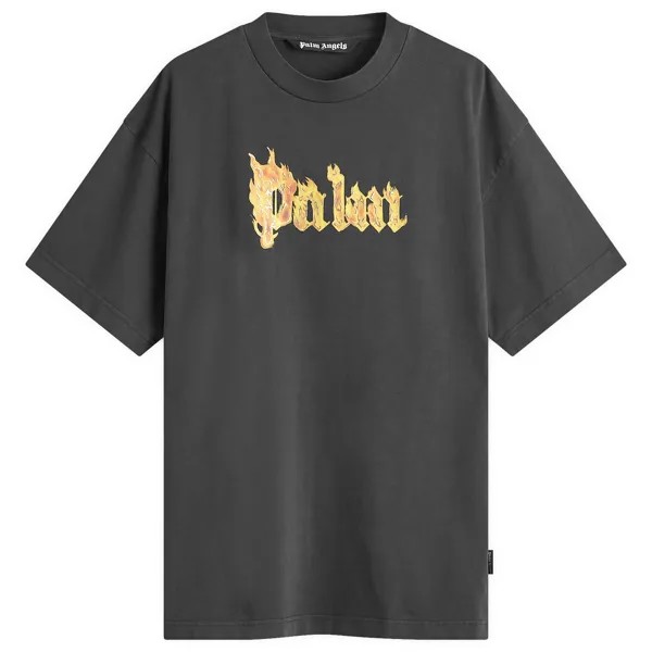 Футболка Palm Angels Burning Logo T-Shirt, черный