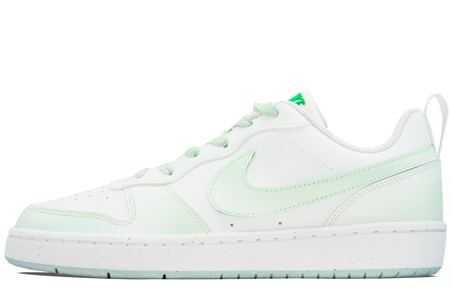 Кроссовки Nike Court Borough Skateboarding Shoes Women's Low-top White, зеленый