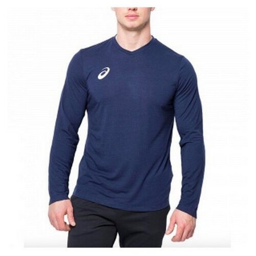 Лонгслив мужской ASICS 156859 0891 MAN LONG SLEEVE TEE 1568590891-2 размер 52 цвет синий