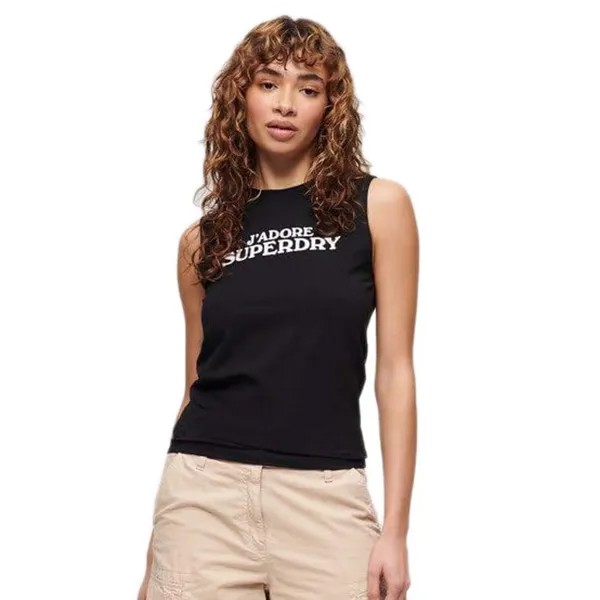 Футболка Superdry Sport Luxe Graphic Fitted , черный