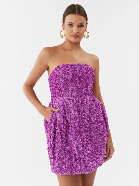 Коктейльное платье стандартного кроя Rotate, фиолетовый