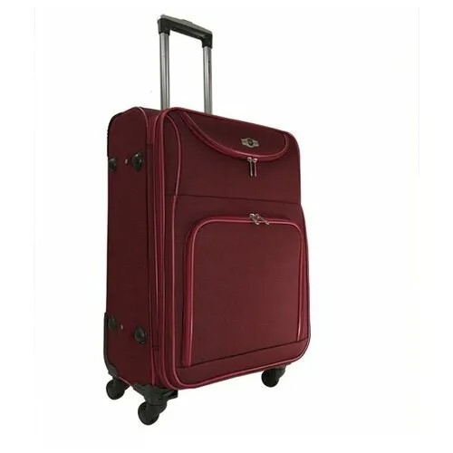 Сумка дорожная тележка для багажа Borgo Antico, 57 л, 28х34х60 см, ручная кладь, синий, красный