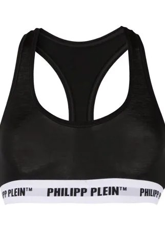 Philipp Plein спортивный бюстгальтер с логотипом