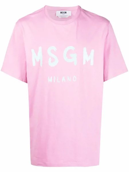 MSGM футболка с логотипом