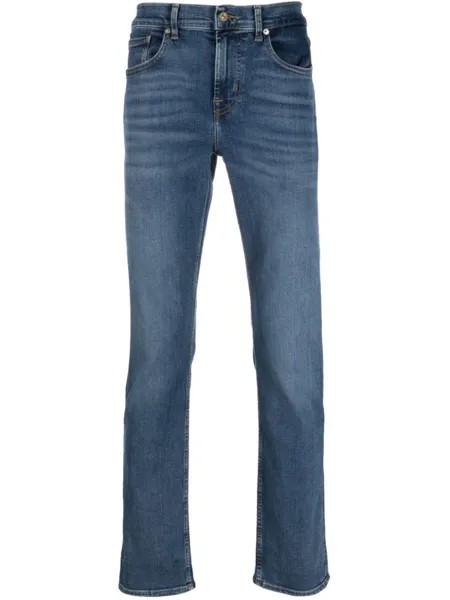 7 For All Mankind узкие джинсы Slimmy, синий