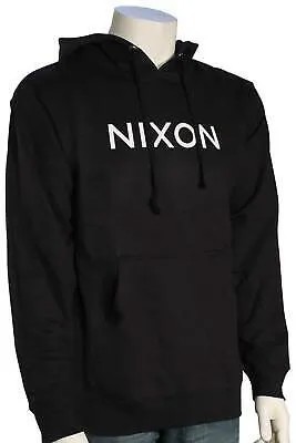 Пуловер с капюшоном Nixon Wordmark — черный — новинка