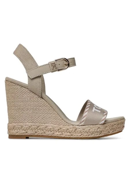 Эспадрильи Seasonal Webbing Wedge Tommy Hilfiger, бежевый