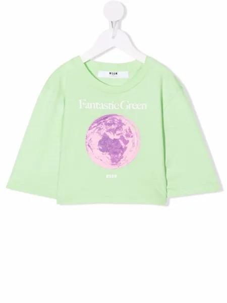MSGM Kids толстовка с принтом