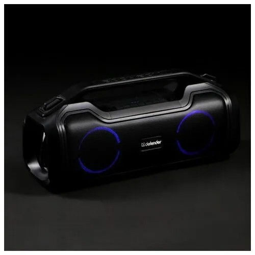 Портативная колонка G104, 12Вт, 1500мАч, BT, FM, USB, microSD, дисплей, подсветка