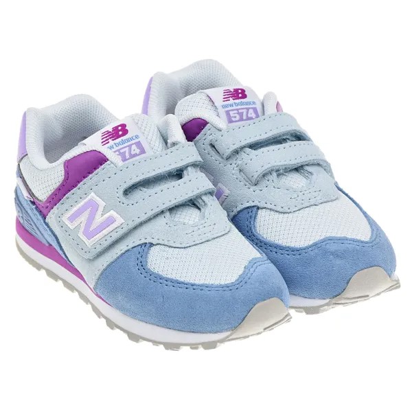 Замшевые кроссовки с разноцветными деталями NEW BALANCE детские
