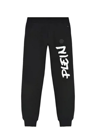 Черные спортивные брюки с логотипом Philipp Plein