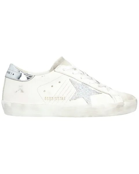 Кожаные кроссовки Golden Goose Superstar, белый
