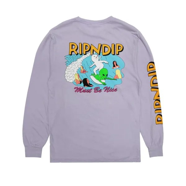Лонгслив мужской Ripndip RND4333 фиолетовый S