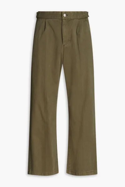 Укороченные джинсы из денима Le 17 Septembre, армейский зеленый