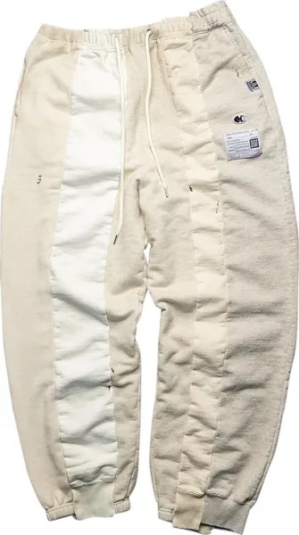 Спортивные брюки Maison Mihara Yasuhiro Vertical Switching Sweatpants 'White', белый