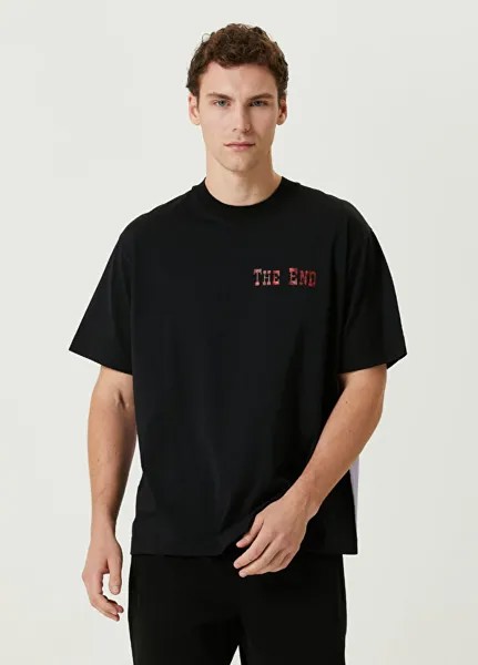 Черная футболка с монограммой Limitato
