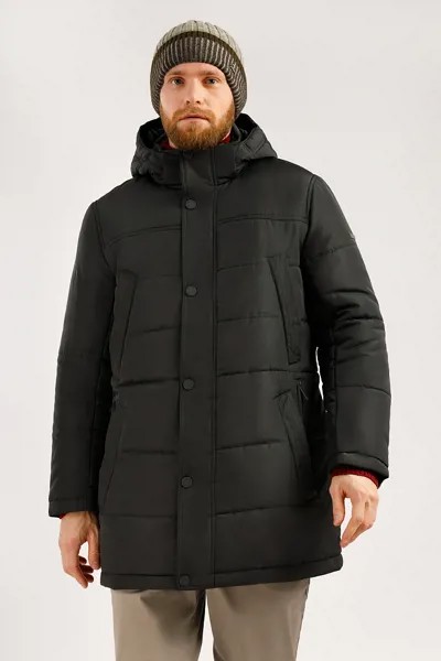 Пальто мужское Finn Flare W19-21012 черное M