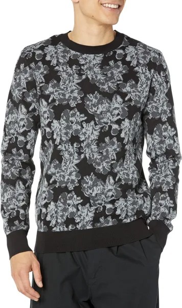 Жаккардовый свитер с цветочным принтом Good Man Brand, цвет Magnet Blurred Floral