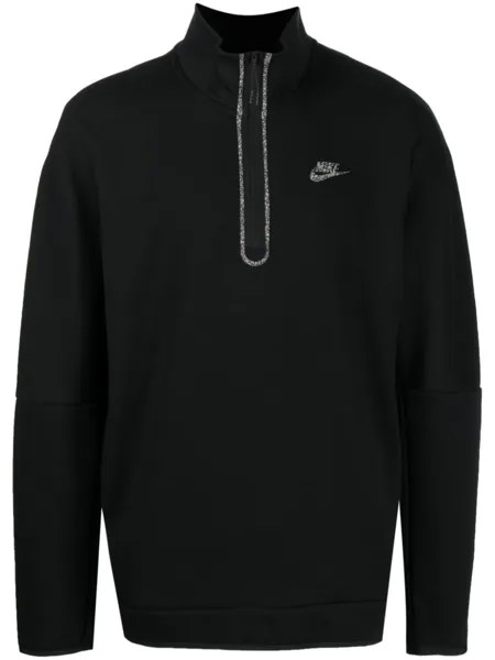Толстовка NSW Tech Fleece с воротником на молнии Nike, черный