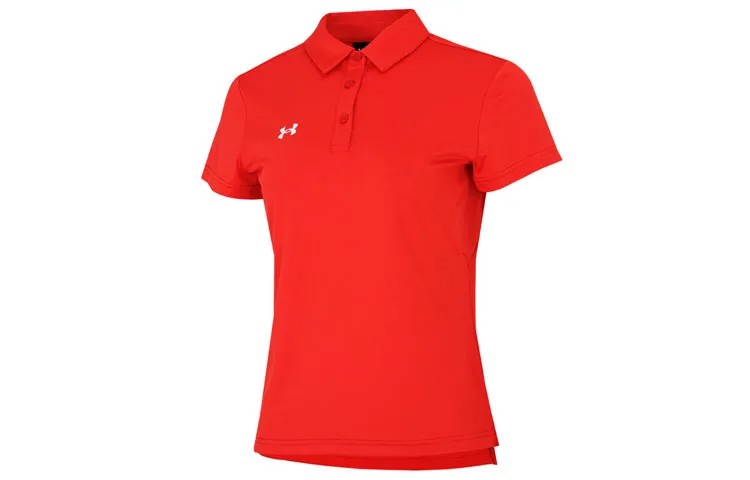 Рубашка поло женская красная Under Armour