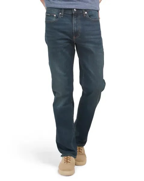 Прямые джинсы Avedon Calvin Klein Jeans, темно-синий