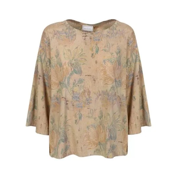 Футболка all-over print beige/multicolor shirt Pierre-Louis Mascia, мультиколор