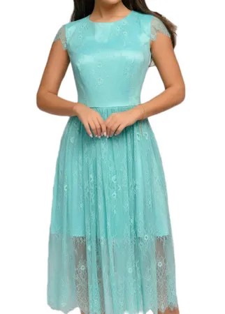Вечернее платье женское D&M by 1001DRESS DM01854MN голубое S