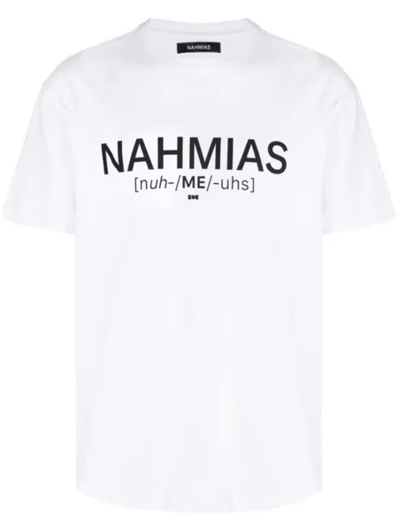 Nahmias футболка с логотипом, белый