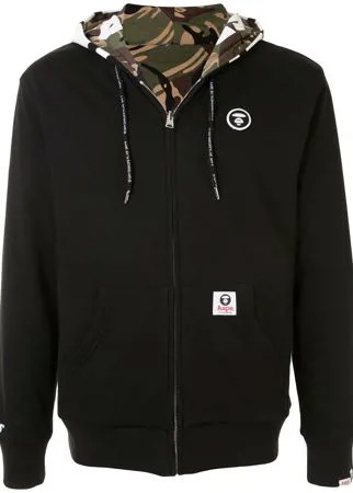 AAPE BY *A BATHING APE® двусторонняя толстовка на молнии