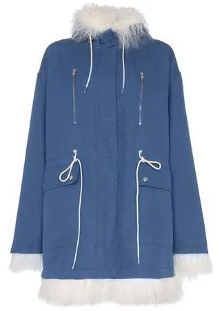 Calvin Klein 205W39nyc пальто с отделкой из меха ягненка