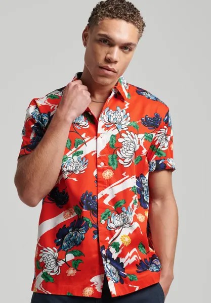 Рубашка VINTAGE HAWAIIAN SHORT SLEEVE Superdry, цвет aya burnt orange floral