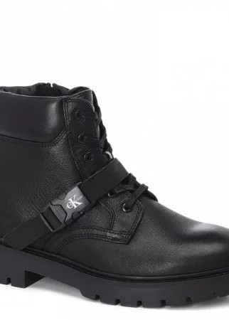 Мужские ботинки CALVIN KLEIN JEANS COMBAT MID LACEUP BOOT W BUCKLE цв. черный 42 EU