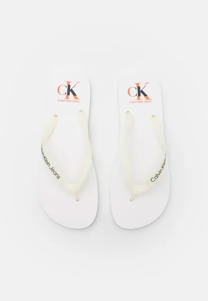 Шлепанцы BEACH LOGO Calvin Klein Jeans, белый
