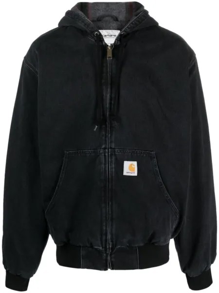 Carhartt WIP куртка OG Active с капюшоном и логотипом, черный