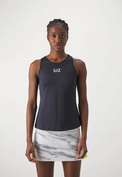 Топ Tennis Pro Classic Tank EA7 Emporio Armani, цвет navy blue