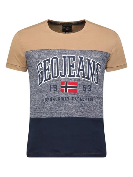 Футболка Geographical Norway, цвет beige/grau