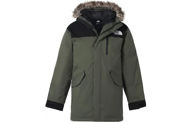Пуховик мужской зеленый The North Face, зеленый