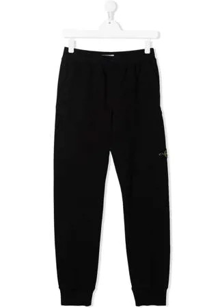Stone Island Junior спортивные брюки с нашивкой-логотипом