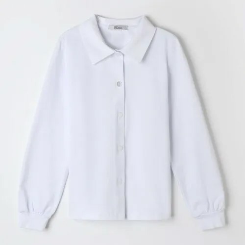 Школьная рубашка Luneva, размер 128, белый