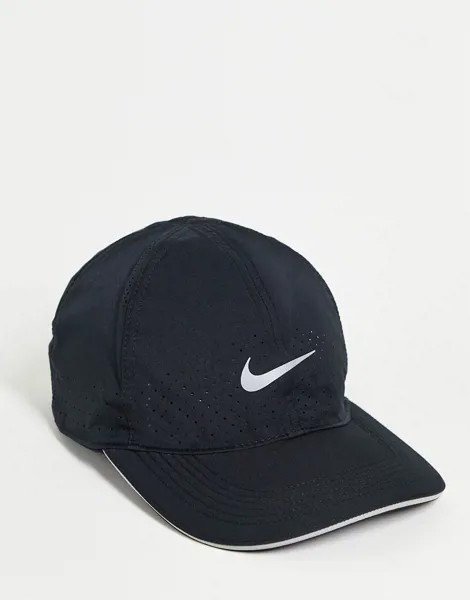 Черная кепка Nike Running Aerobill-Черный цвет