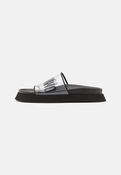 Мюли на плоской подошве STILL LIFE WITH HEART MOSCHINO, цвет black